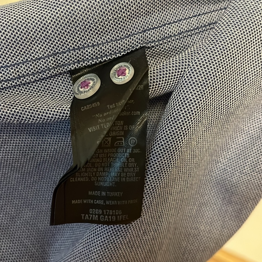 Ted Baker Blue Patterned Button Down - image 6